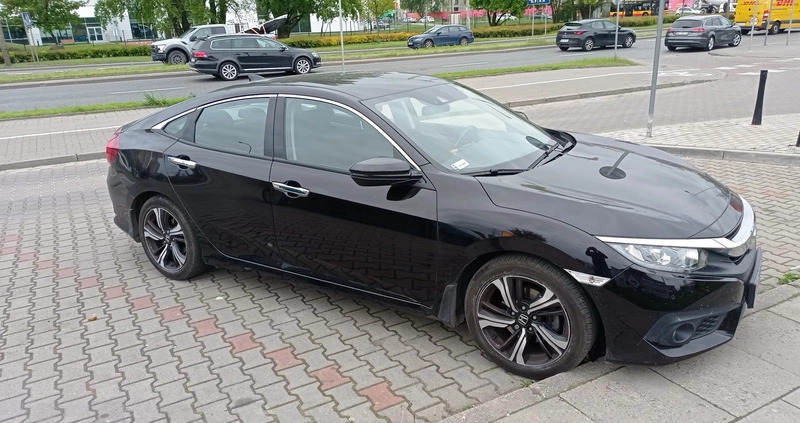 Honda Civic cena 93000 przebieg: 56762, rok produkcji 2019 z Warszawa małe 37
